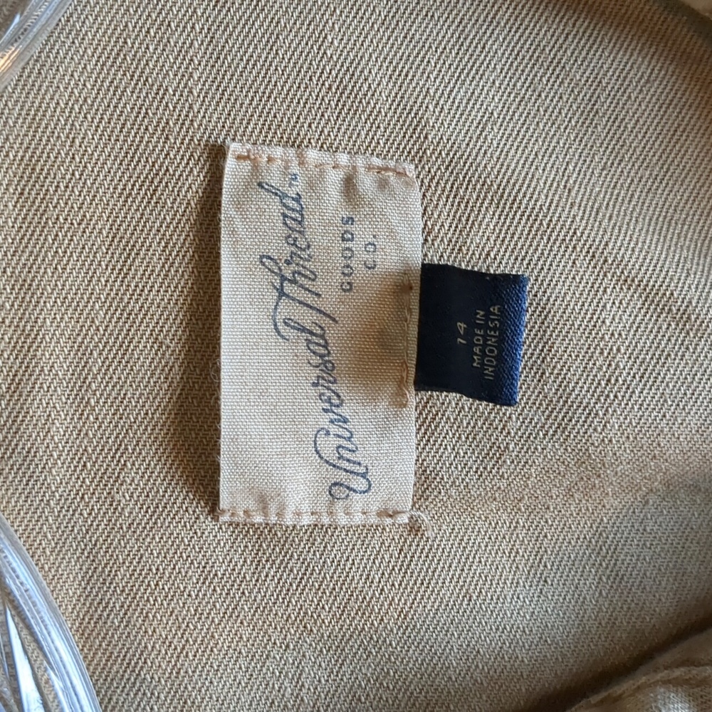 Universal Thread Khaki Short-Sleeve Utility Jumpsuit - Picture 7 of 9